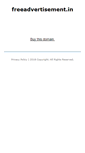 Mobile Screenshot of freeadvertisement.in